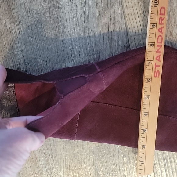 Steve madden suede boots. Nwot. Never wore. 6.5m ( burgundy) - Picture 12 of 15